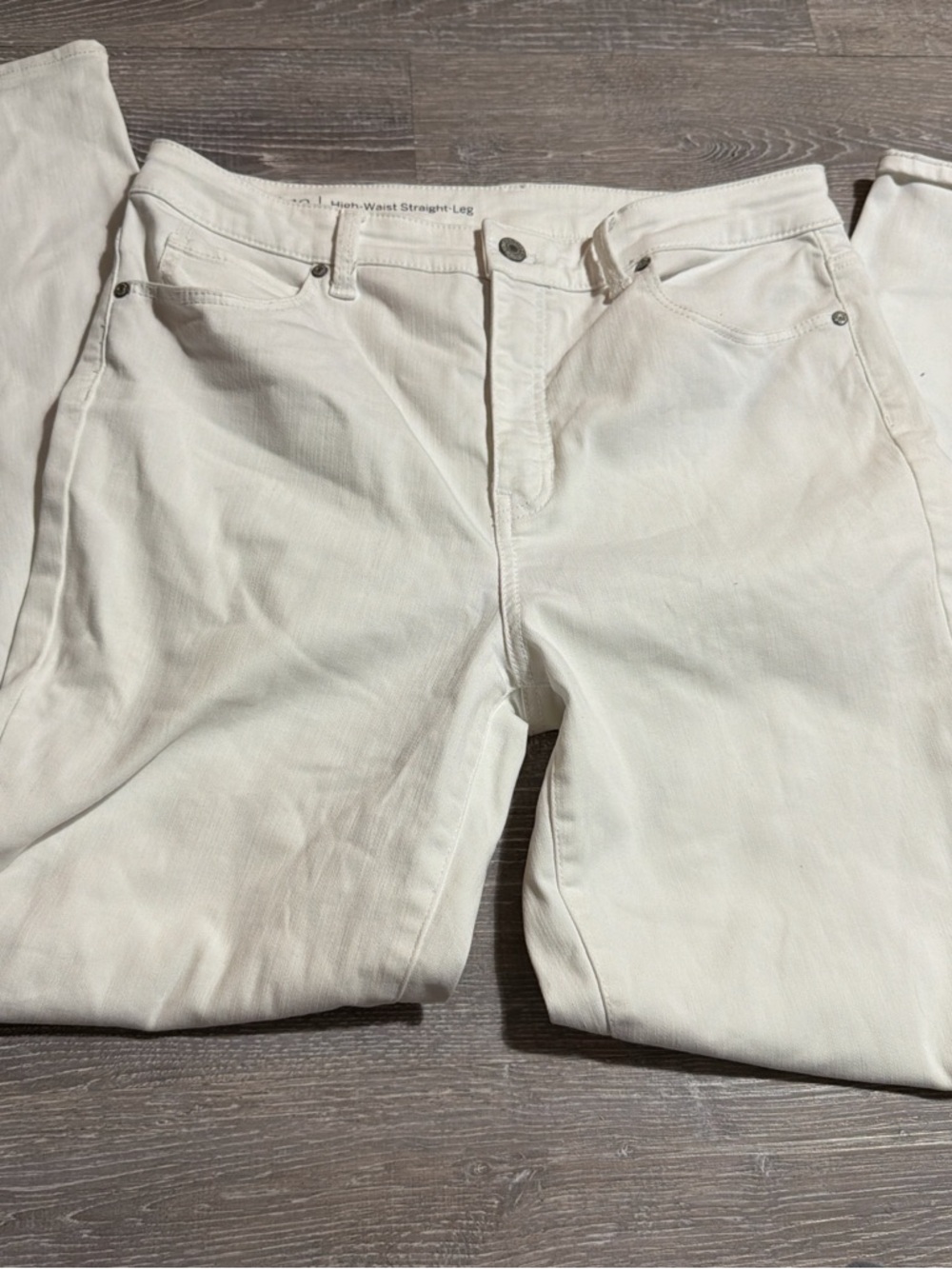 Talbots Straight Leg Pants in Off-White/Cream